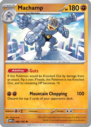 Machamp 068  - Holofoil SV Scarlet & Violet 151 - Rare SV: Scarlet & Violet 151 Pokemon Single  Squirtle Squad Card Shop.