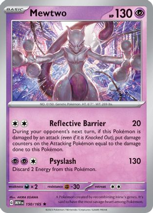 Mewtwo 150  - Reverse Holofoil SV Scarlet & Violet 151 - Rare SV: Scarlet & Violet 151 Pokemon Single  Squirtle Squad Card Shop.
