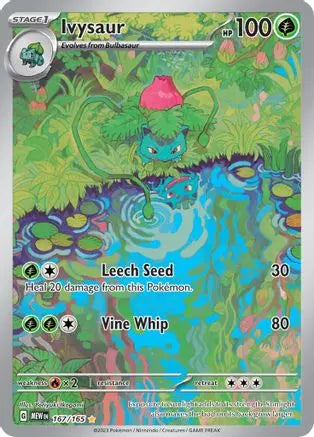 Ivysaur 167/165  - Holofoil SV Scarlet & Violet 151 - Illustration Rare SV: Scarlet & Violet 151 Pokemon Single  Squirtle Squad Card Shop.