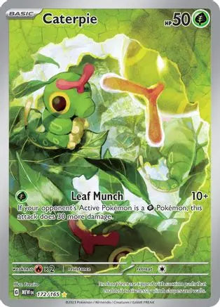 Caterpie 172/165  - Holofoil SV Scarlet & Violet 151 - Illustration Rare SV: Scarlet & Violet 151 Pokemon Single  Squirtle Squad Card Shop.