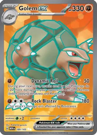 Golem ex 189/165  - Holofoil SV Scarlet & Violet 151 - Ultra Rare SV: Scarlet & Violet 151 Pokemon Single  Squirtle Squad Card Shop.