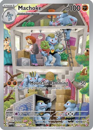 Machoke 177/165  - Holofoil SV Scarlet & Violet 151 - Illustration Rare SV: Scarlet & Violet 151 Pokemon Single  Squirtle Squad Card Shop.