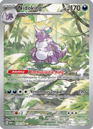 Nidoking 174/165  - Holofoil SV Scarlet & Violet 151 - Illustration Rare SV: Scarlet & Violet 151 Pokemon Single  Squirtle Squad Card Shop.