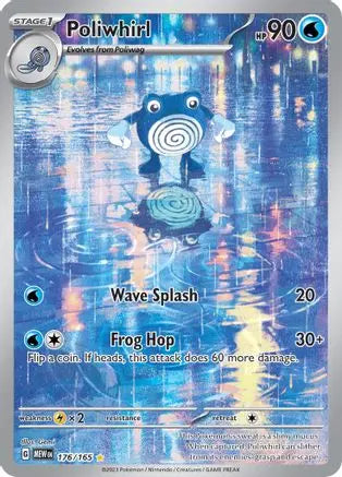 Poliwhirl 176/165  - Holofoil SV Scarlet & Violet 151 - Illustration Rare SV: Scarlet & Violet 151 Pokemon Single  Squirtle Squad Card Shop.