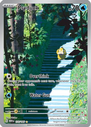Psyduck 175/165  - Holofoil SV Scarlet & Violet 151 - Illustration Rare SV: Scarlet & Violet 151 Pokemon Single  Squirtle Squad Card Shop.