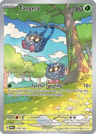 Tangela 178/165  - Holofoil SV Scarlet & Violet 151 - Illustration Rare SV: Scarlet & Violet 151 Pokemon Single  Squirtle Squad Card Shop.