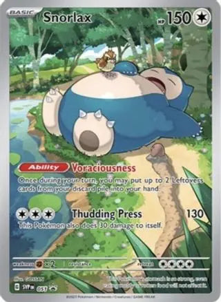 Snorlax 051  - Holofoil SV Scarlet & Violet Promo Cards - Promo SV: Scarlet & Violet Promo Cards Pokemon Single  Squirtle Squad Card Shop.