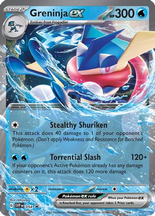 Greninja ex 054  - Holofoil SV Scarlet & Violet Promo Cards - Promo SV: Scarlet & Violet Promo Cards Pokemon Single  Squirtle Squad Card Shop.