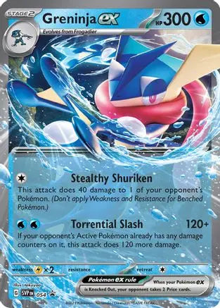 Greninja ex 054  - Holofoil SV Scarlet & Violet Promo Cards - Promo SV: Scarlet & Violet Promo Cards Pokemon Single  Squirtle Squad Card Shop.