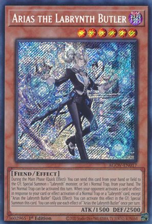 Arias the Labrynth Butler (AGOV-EN017) - Age of Overlord 1st Edition Age of Overlord Yugioh Single  Squirtle Squad Card Shop.