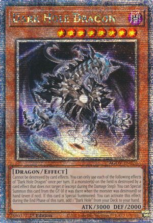 Dark Hole Dragon (Quarter Century Secret Rare) (AGOV-EN020) - Age of Overlord 1st Edition Age of Overlord Yugioh Single  Squirtle Squad Card Shop.