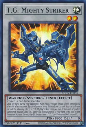 T.G. Mighty Striker (AGOV-EN034) - Age of Overlord 1st Edition Age of Overlord Yugioh Single  Squirtle Squad Card Shop.