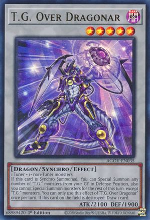 T.G. Over Dragonar (AGOV-EN035) - Age of Overlord 1st Edition Age of Overlord Yugioh Single  Squirtle Squad Card Shop.