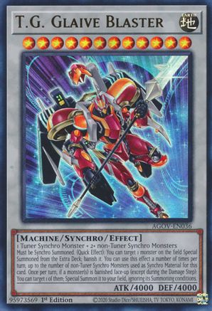 T.G. Glaive Blaster (AGOV-EN036) - Age of Overlord 1st Edition Age of Overlord Yugioh Single  Squirtle Squad Card Shop.