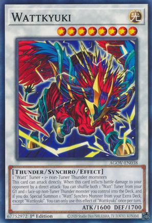 Wattkyuki (AGOV-EN038) - Age of Overlord 1st Edition Age of Overlord Yugioh Single  Squirtle Squad Card Shop.