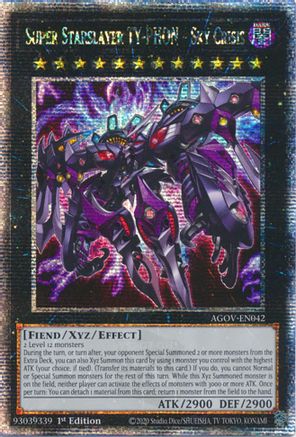 Super Starslayer TY-PHON - Sky Crisis (Quarter Century Secret Rare) (AGOV-EN042) - Age of Overlord 1st Edition Age of Overlord Yugioh Single  Squirtle Squad Card Shop.