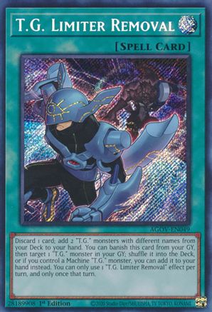 T.G. Limiter Removal (AGOV-EN049) - Age of Overlord 1st Edition Age of Overlord Yugioh Single  Squirtle Squad Card Shop.