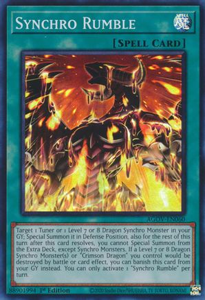 Synchro Rumble (AGOV-EN060) - Age of Overlord 1st Edition Age of Overlord Yugioh Single  Squirtle Squad Card Shop.