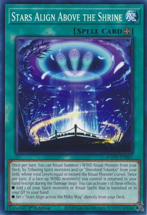 Stars Align Above the Shrine (AGOV-EN061) - Age of Overlord 1st Edition Age of Overlord Yugioh Single  Squirtle Squad Card Shop.