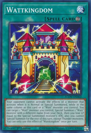 Wattkingdom (AGOV-EN062) - Age of Overlord 1st Edition Age of Overlord Yugioh Single  Squirtle Squad Card Shop.