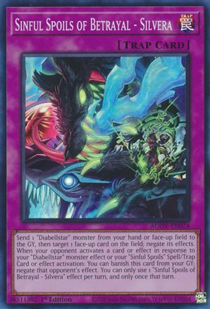 Sinful Spoils of Betrayal - Silvera (AGOV-EN074) - Age of Overlord 1st Edition Age of Overlord Yugioh Single  Squirtle Squad Card Shop.