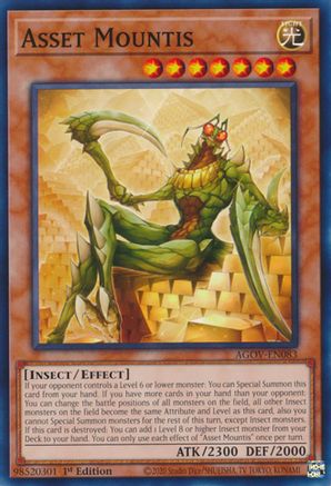 Asset Mountis (AGOV-EN083) - Age of Overlord 1st Edition Age of Overlord Yugioh Single  Squirtle Squad Card Shop.