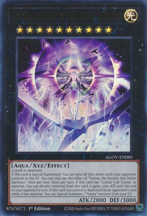Tistina, the Divinity that Defies Darkness (AGOV-EN089) - Age of Overlord 1st Edition Age of Overlord Yugioh Single  Squirtle Squad Card Shop.