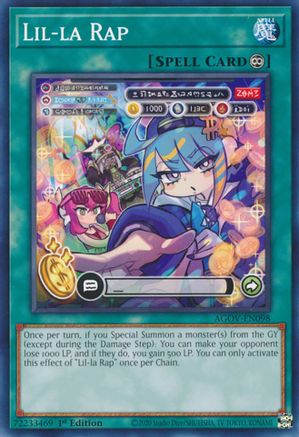 Lil-la Rap (AGOV-EN098) - Age of Overlord 1st Edition Age of Overlord Yugioh Single  Squirtle Squad Card Shop.
