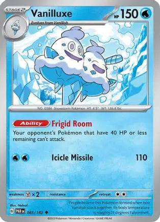 Vanilluxe 045  SV04 Paradox Rift - Uncommon