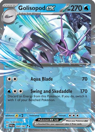 Golisopod ex 050/182 – Paradox Rift – Holofoil Double Rare