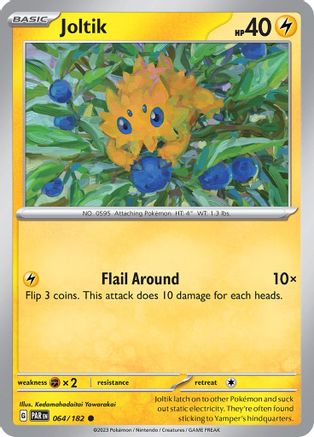 Joltik 064/182  - Reverse Holofoil SV04 Paradox Rift - Common SV04: Paradox Rift Pokemon Single  Squirtle Squad Card Shop.