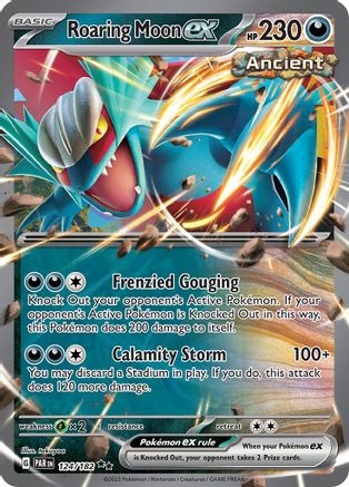 Pokémon TCG – Roaring Moon ex 124/182 – Paradox Rift – Double Rare