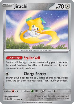 Jirachi 126  SV04 Paradox Rift - Common SV04: Paradox Rift Pokemon Single  Squirtle Squad Card Shop.