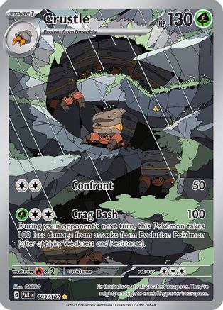 Crustle 183/182  - Holofoil SV04 Paradox Rift - Illustration Rare SV04: Paradox Rift Pokemon Single  Squirtle Squad Card Shop.