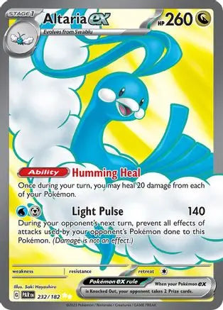 Altaria ex 232/182  - Holofoil SV04 Paradox Rift - Ultra Rare SV04: Paradox Rift Pokemon Single  Squirtle Squad Card Shop.