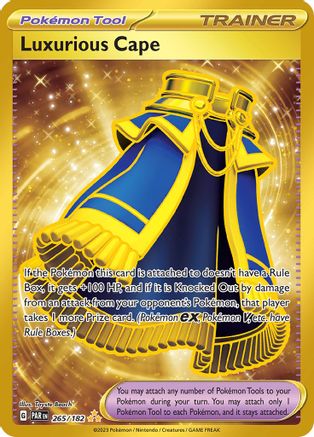Luxurious Cape 265/182  - Holofoil SV04 Paradox Rift - Hyper Rare SV04: Paradox Rift Pokemon Single  Squirtle Squad Card Shop.