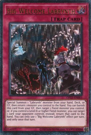 Big Welcome Labrynth (UTR) (OP23-EN003) - OTS Tournament Pack 23 Unlimited OTS Tournament Pack 23 Yugioh Single  Squirtle Squad Card Shop.