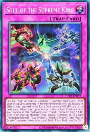 Soul of the Supreme King (OP23-EN012) - OTS Tournament Pack 23 Unlimited OTS Tournament Pack 23 Yugioh Single  Squirtle Squad Card Shop.