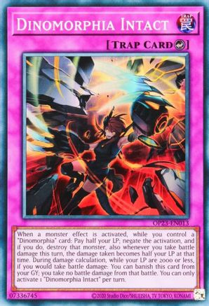 Dinomorphia Intact (OP23-EN013) - OTS Tournament Pack 23 Unlimited OTS Tournament Pack 23 Yugioh Single  Squirtle Squad Card Shop.