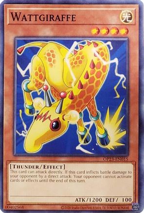 Wattgiraffe (OP23-EN015) - OTS Tournament Pack 23 Unlimited OTS Tournament Pack 23 Yugioh Single  Squirtle Squad Card Shop.