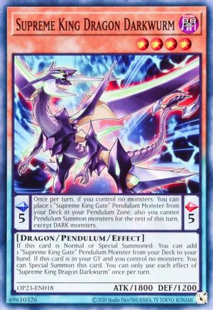 Supreme King Dragon Darkwurm (OP23-EN018) - OTS Tournament Pack 23 Unlimited OTS Tournament Pack 23 Yugioh Single  Squirtle Squad Card Shop.