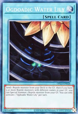 Ogdoadic Water Lily (OP23-EN026) - OTS Tournament Pack 23 Unlimited OTS Tournament Pack 23 Yugioh Single  Squirtle Squad Card Shop.