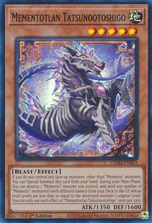 Mementotlan Tatsunootoshigo (VASM-EN003) - Valiant Smashers 1st Edition Valiant Smashers Yugioh Single  Squirtle Squad Card Shop.
