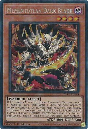 Mementotlan Dark Blade (CR) (VASM-EN004) - Valiant Smashers 1st Edition Valiant Smashers Yugioh Single  Squirtle Squad Card Shop.