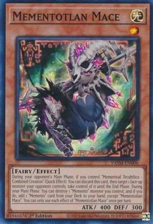Mementotlan Mace (VASM-EN006) - Valiant Smashers 1st Edition Valiant Smashers Yugioh Single  Squirtle Squad Card Shop.