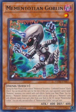 Mementotlan Goblin (VASM-EN007) - Valiant Smashers 1st Edition Valiant Smashers Yugioh Single  Squirtle Squad Card Shop.