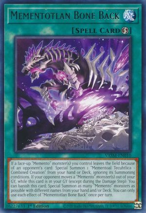Mementotlan Bone Back (VASM-EN010) - Valiant Smashers 1st Edition Valiant Smashers Yugioh Single  Squirtle Squad Card Shop.