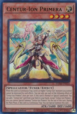 Centur-Ion Primera (VASM-EN016) - Valiant Smashers 1st Edition Valiant Smashers Yugioh Single  Squirtle Squad Card Shop.