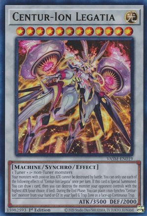 Centur-Ion Legatia (VASM-EN019) - Valiant Smashers 1st Edition Valiant Smashers Yugioh Single  Squirtle Squad Card Shop.