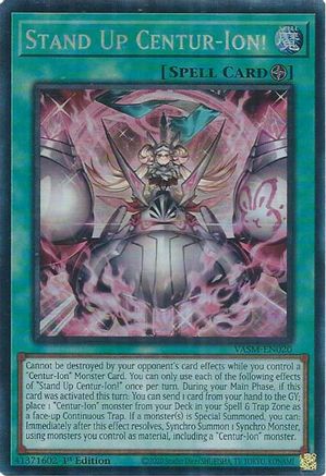 Stand Up Centur-Ion! (CR) (VASM-EN020) - Valiant Smashers 1st Edition Valiant Smashers Yugioh Single  Squirtle Squad Card Shop.